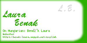 laura benak business card